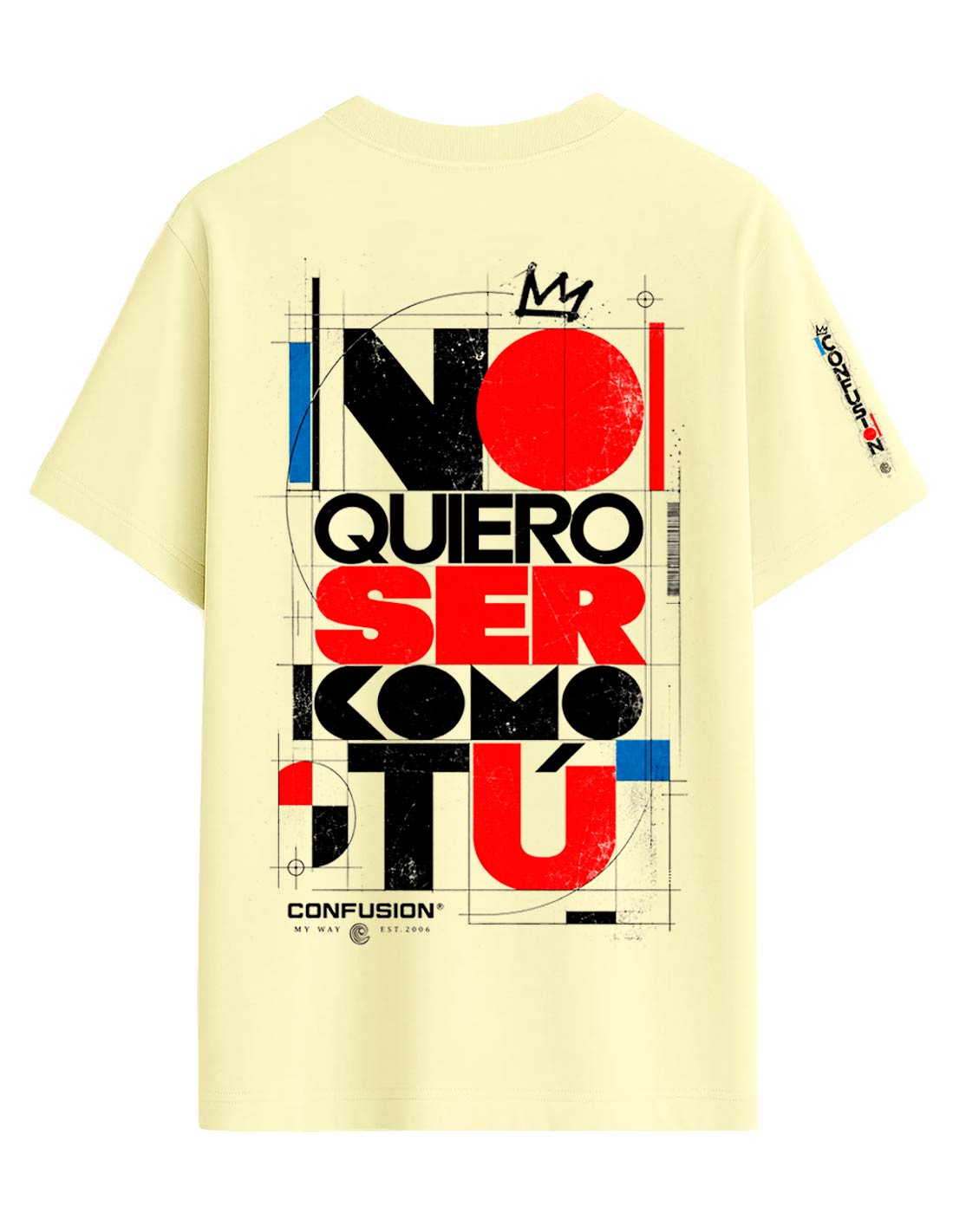 NO QUIERO DOUBLE CREAM TEE OVERSIZE
