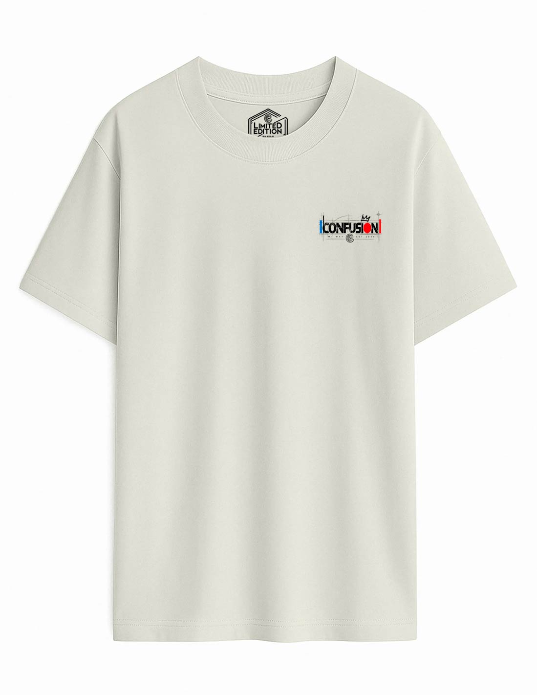 NO QUIERO GREY VIOLET TEE OVERSIZE