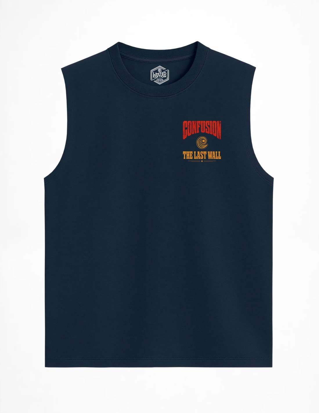 THE LAST WALL TANK MARITIEME BLUE OVERSIZE HARD