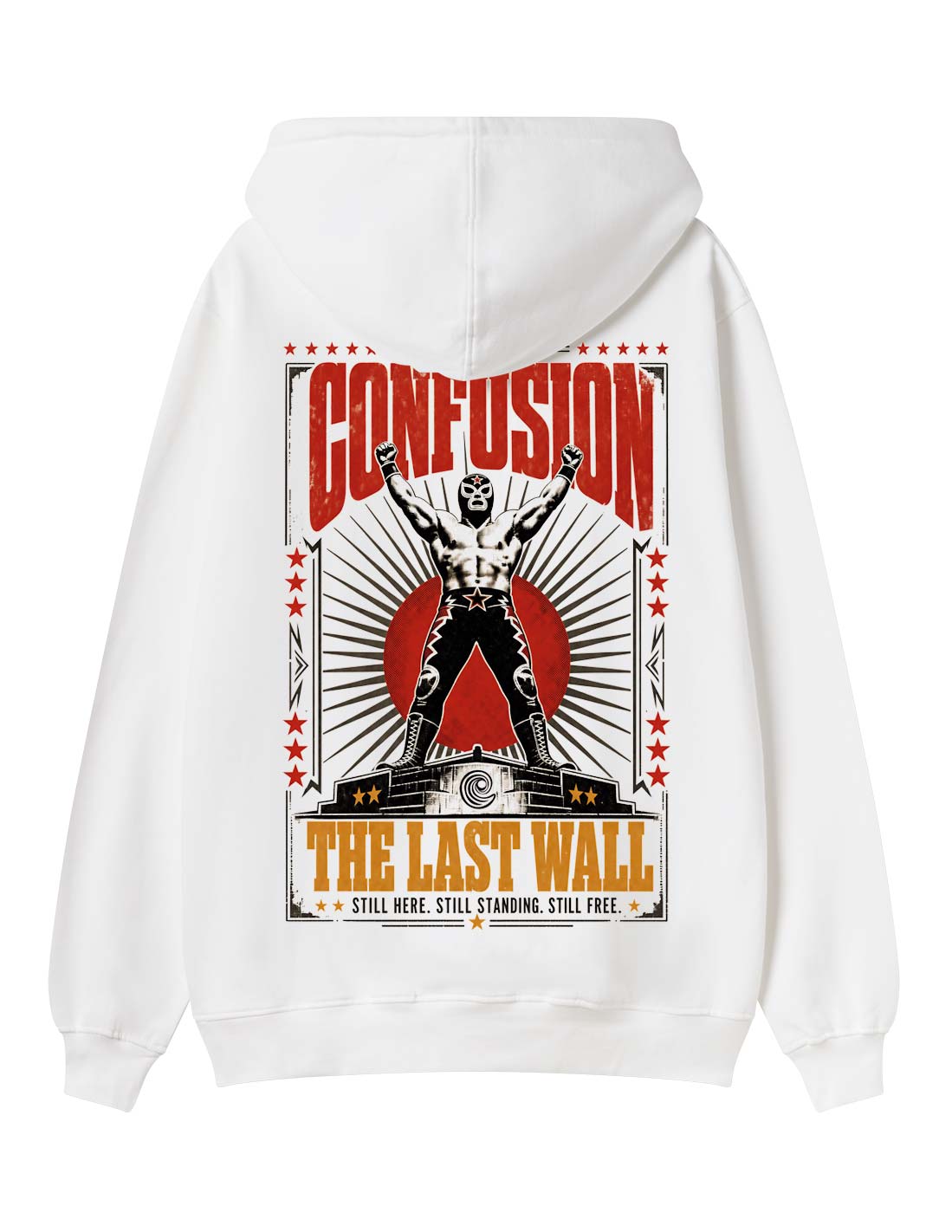 THE LAST WALL WHITE HOODIE
