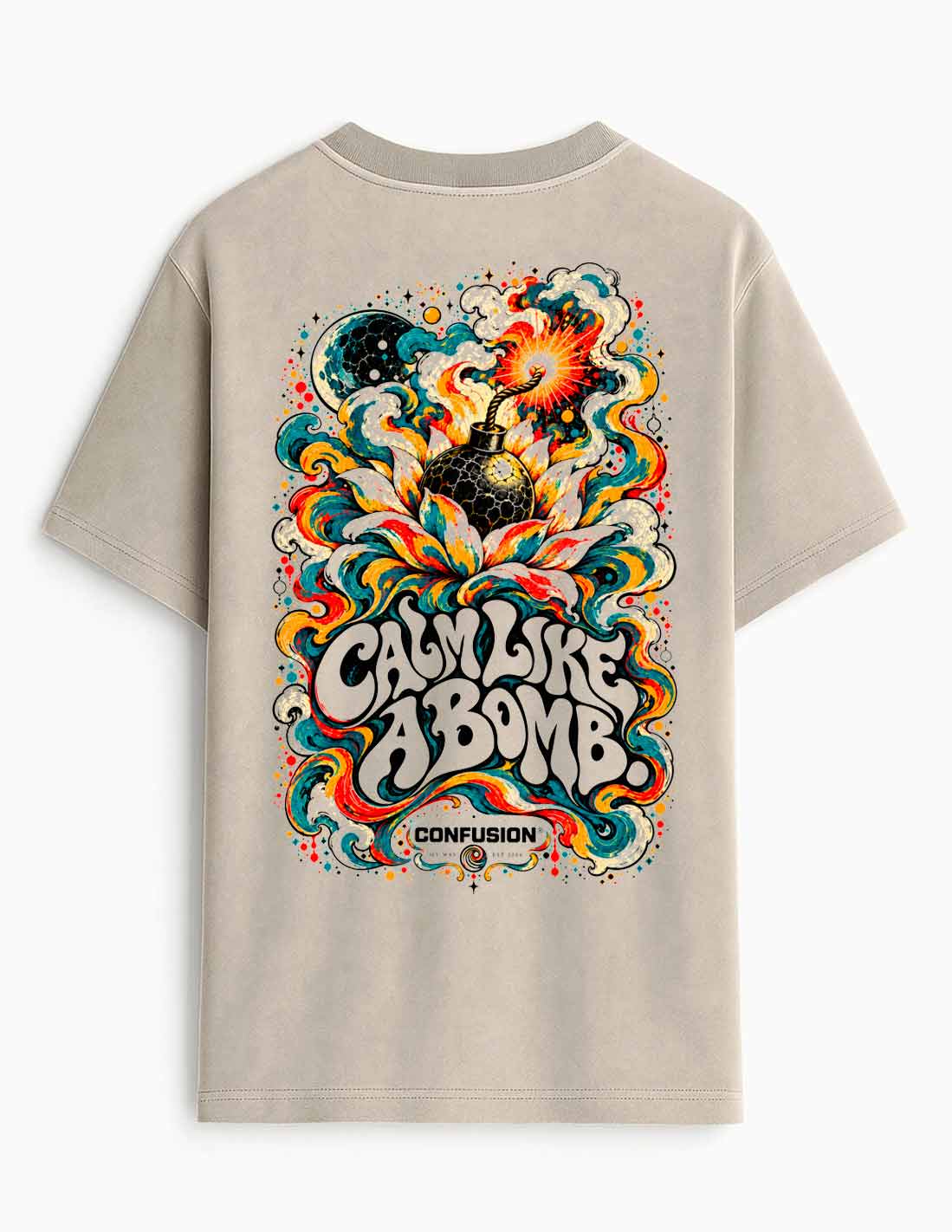 CALM LIKE A BOMB STRING OVERSIZE LAVADO A LA PIEDRA