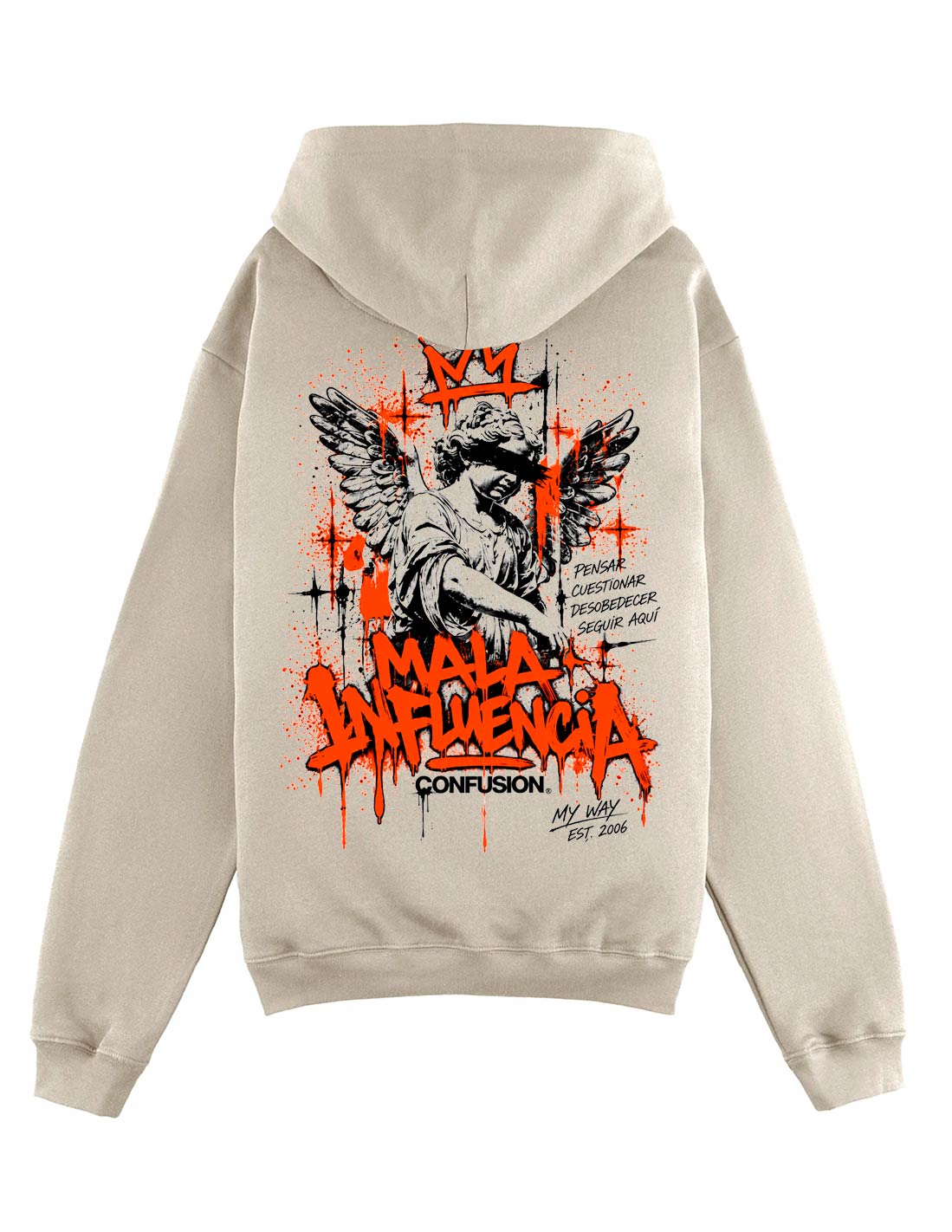 MALA INFLUENCIA STRING HOODIE OVERSIZE