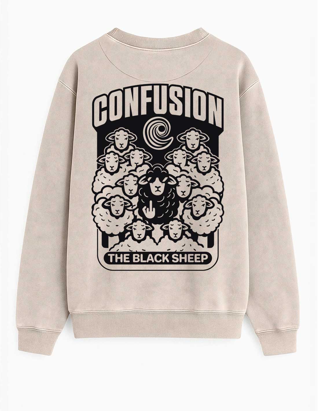 THE BLACK SHEEP STRING LAVADA A LA PIEDRA CREWNECK