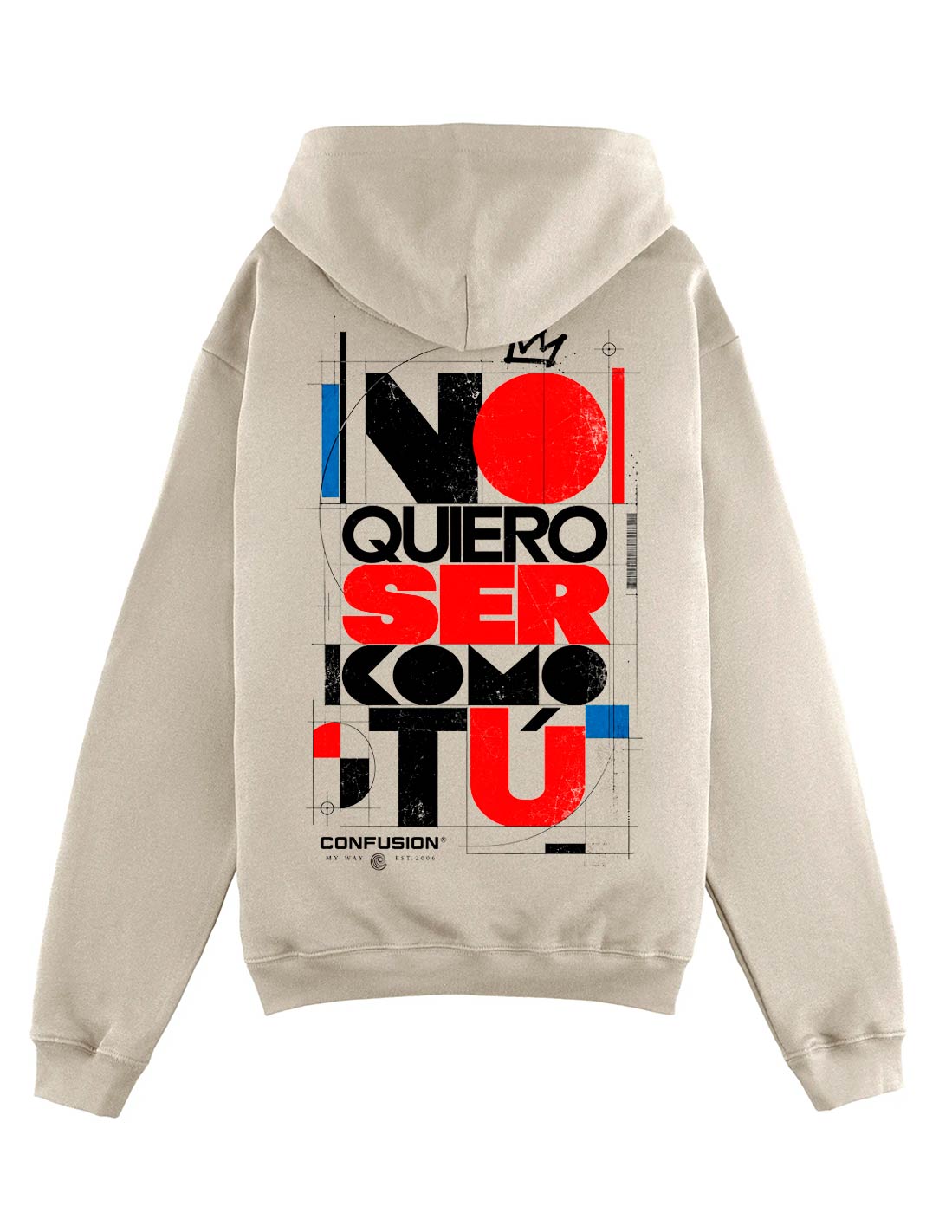 NO QUIERO STRING HOODIE OVERSIZE