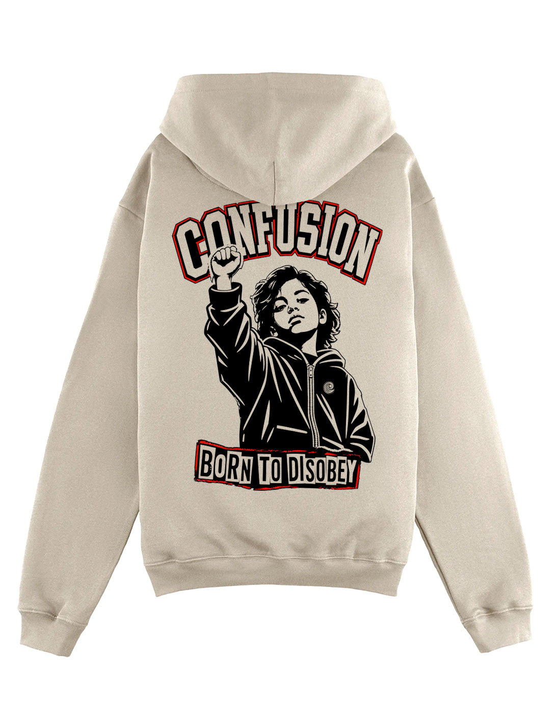 BORN TO DISOBEY STRING HOODIE