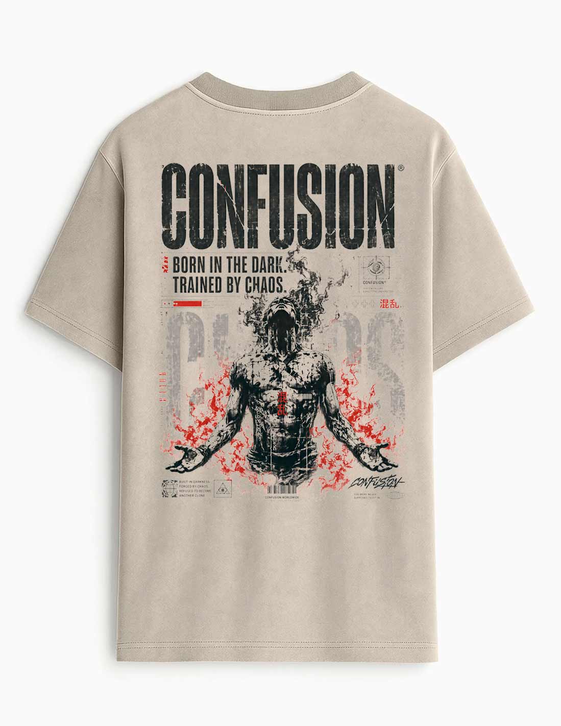 BORN IN THE DARK STRING TEE OVERSIZE LAVADO A LA PIEDRA