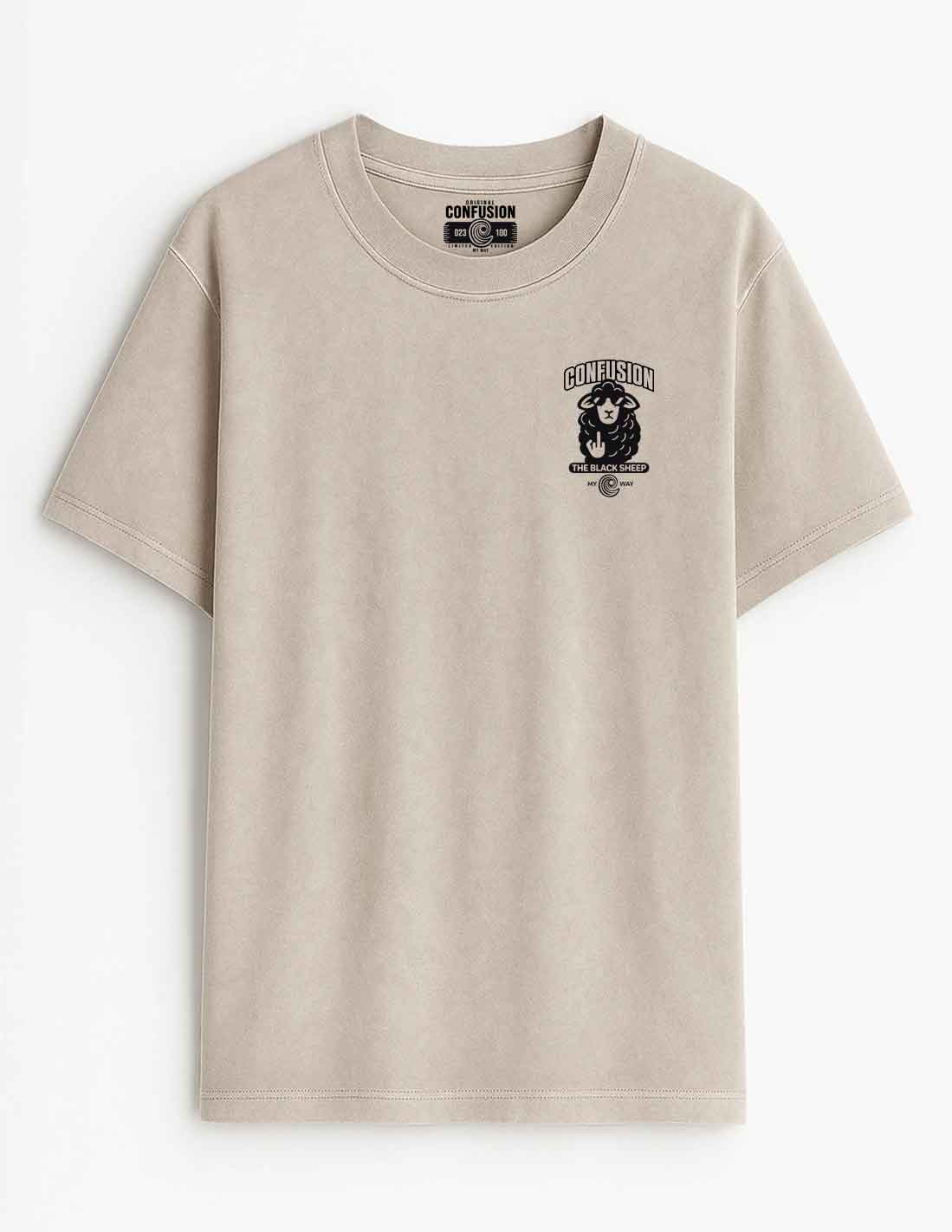 THE BLACK SHEEP STRING TEE OVERSIZE LAVADO A LA PIEDRA