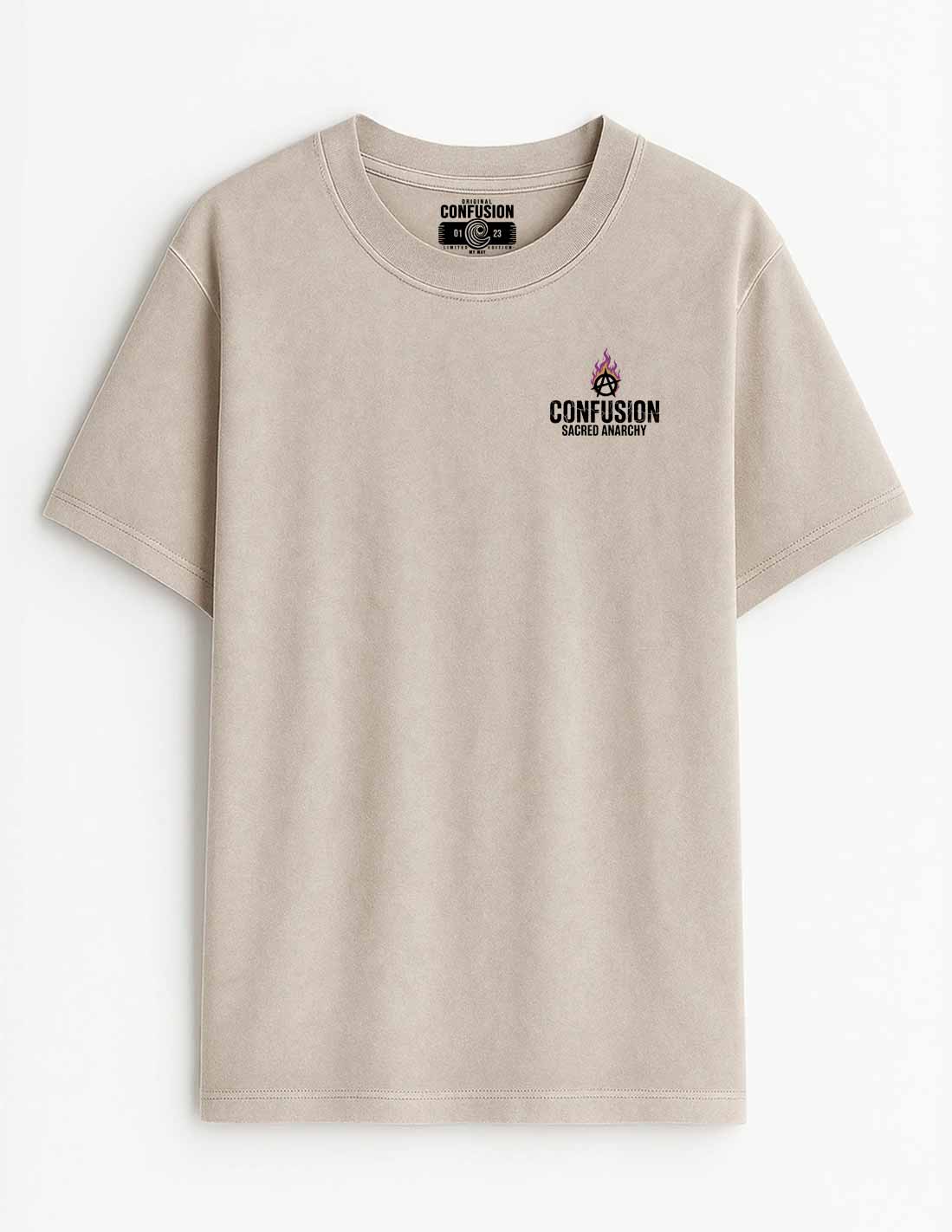 SACRED ANARCHY STRING TEE OVERSIZE HUB PATTERN