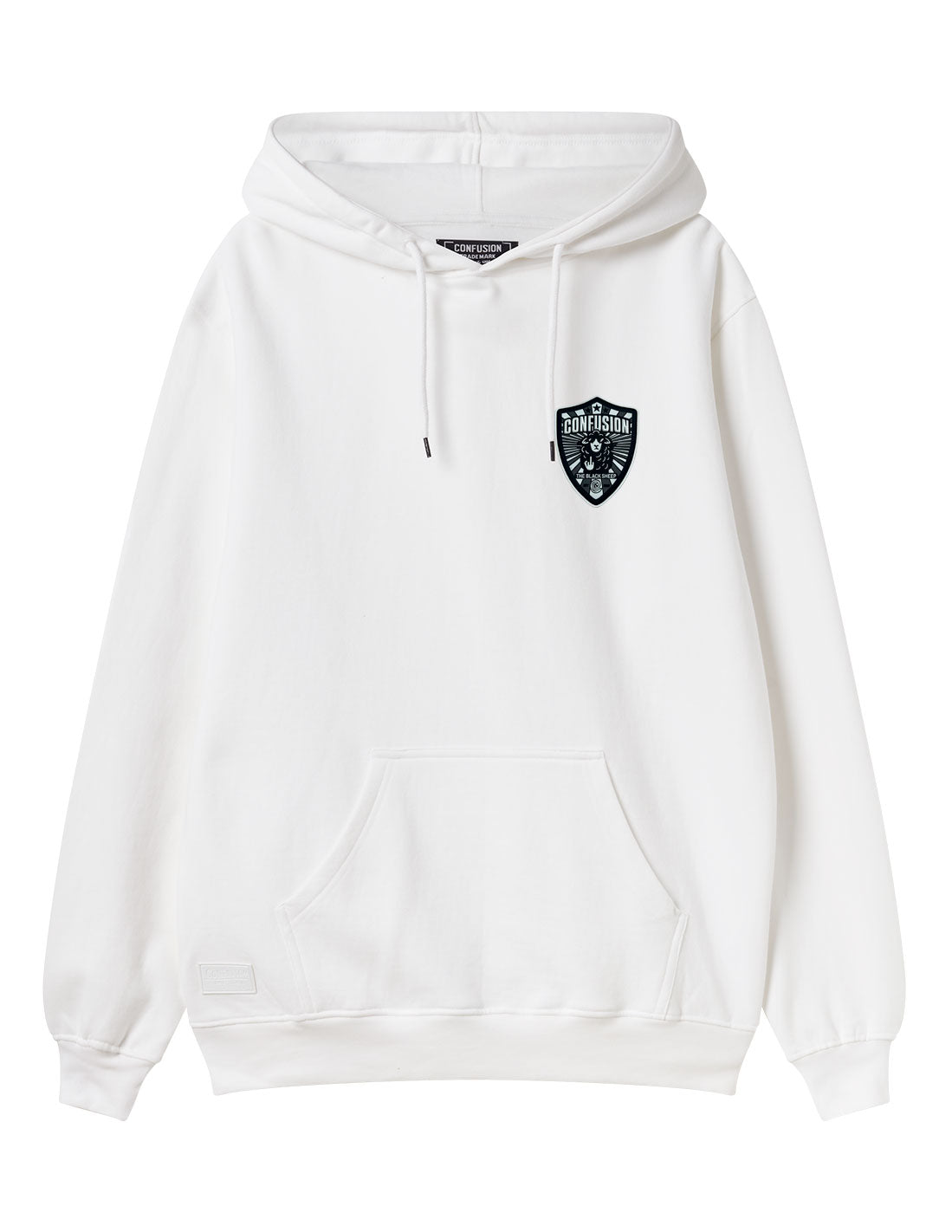 THE BLACK SHEEP PATCH WHITE HOODIE LIMITED EDITION