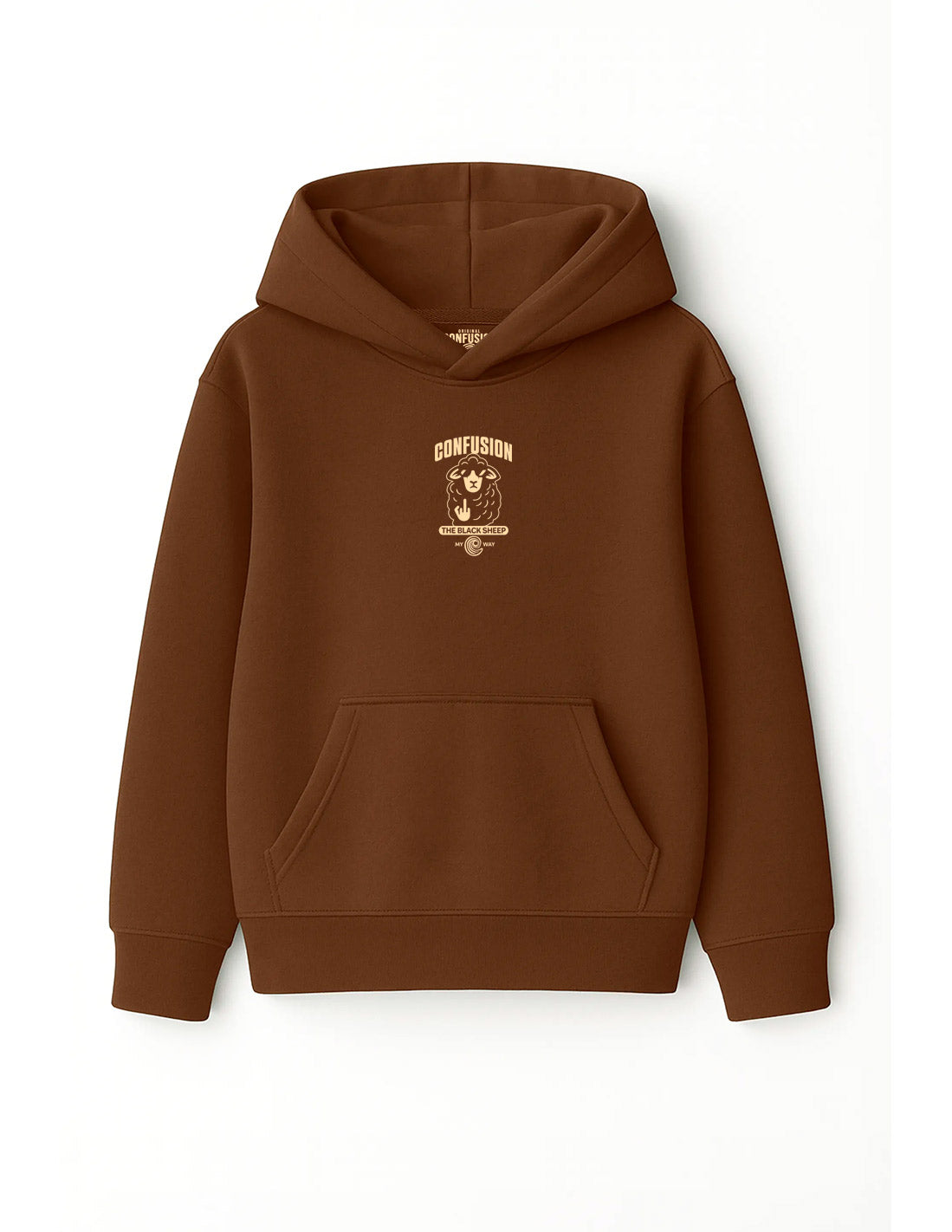 THE BLACK SHEEP RETRO HOODIE COCOBROWN