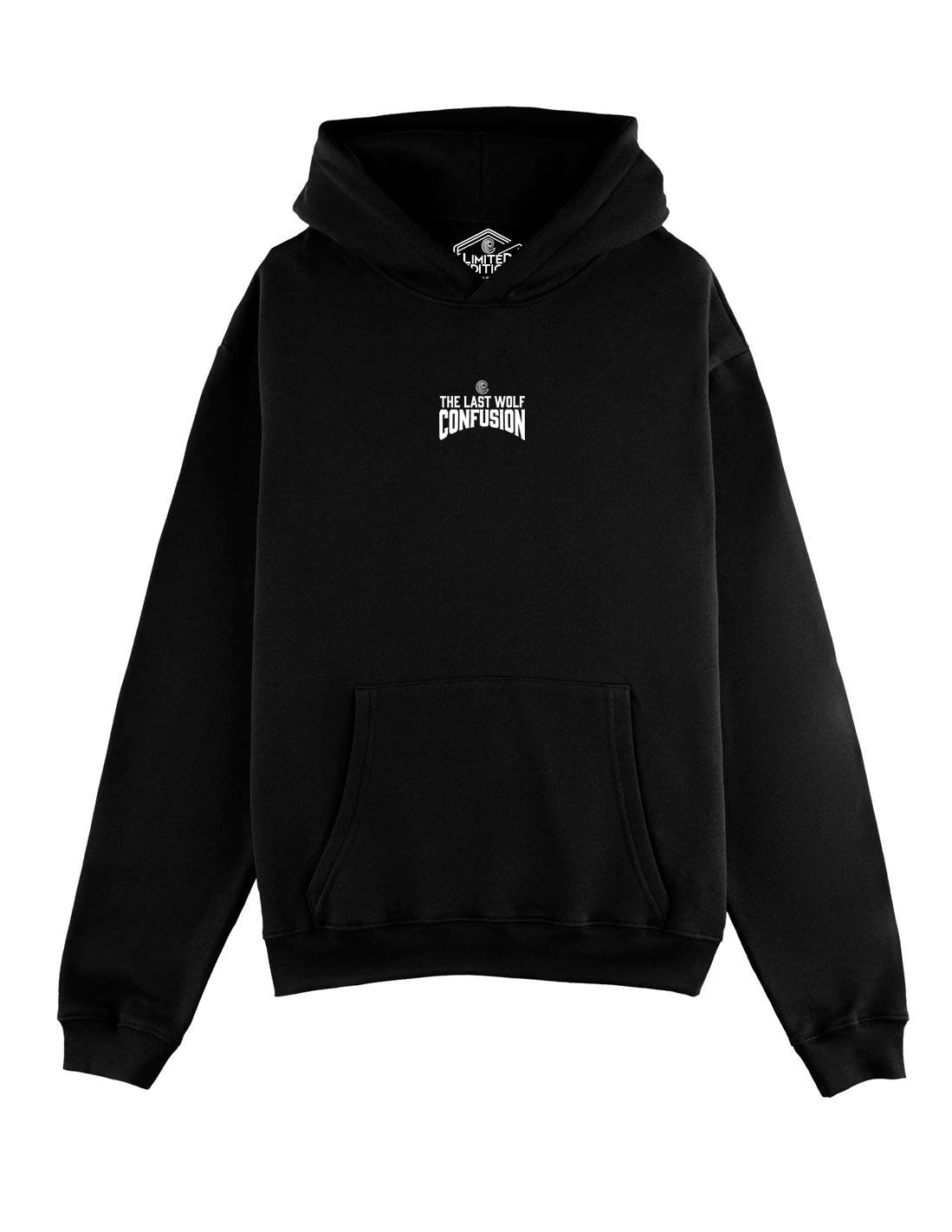 THE LAST WOLF BLACK HOODIE