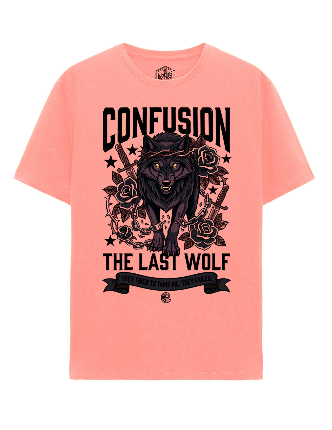 THE LAST WOLF HELLPINK TSHIRT