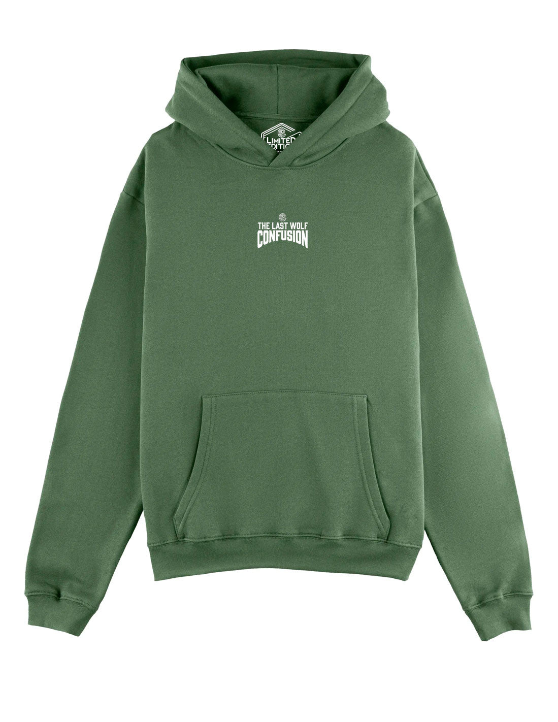 THE LAST WOLF OLIVE HOODIE