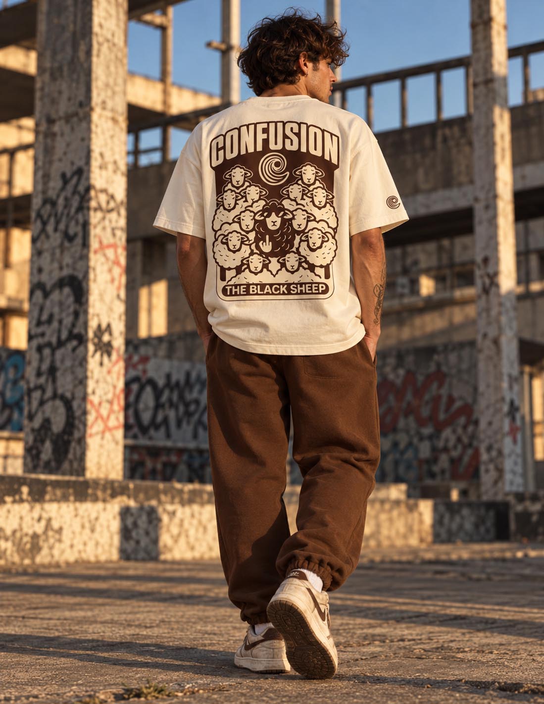 THE BLACK SHEEP RETRO PANT COCOBROWN OVERSIZE