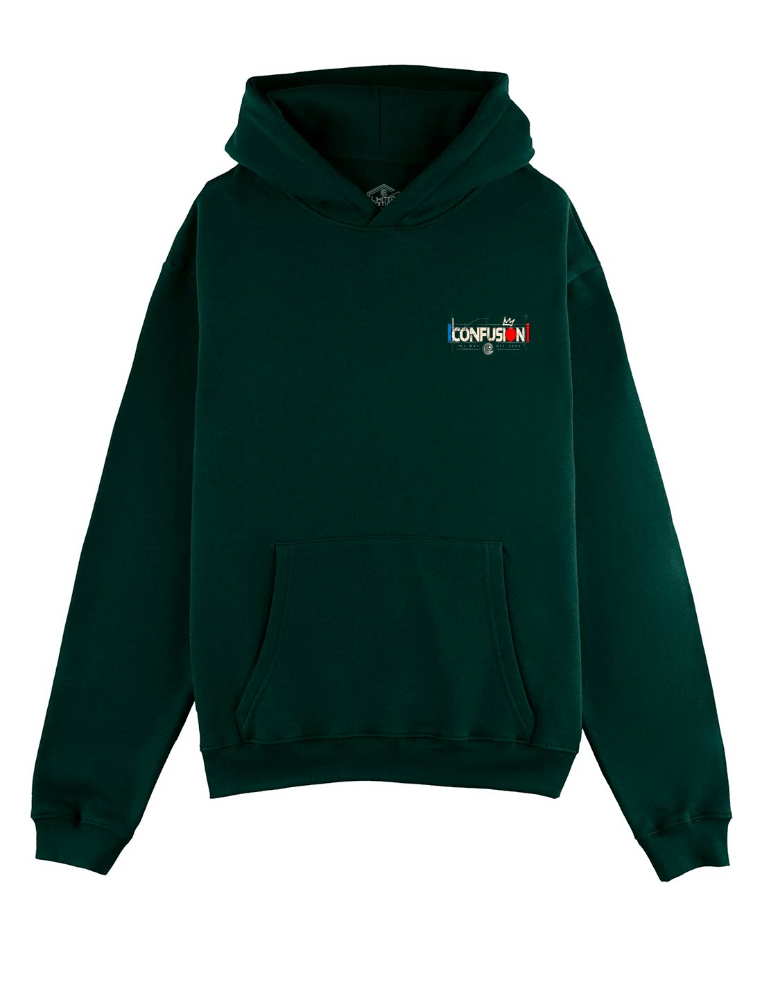 NO QUIERO VERDE BOTELLA HOODIE OVERSIZE