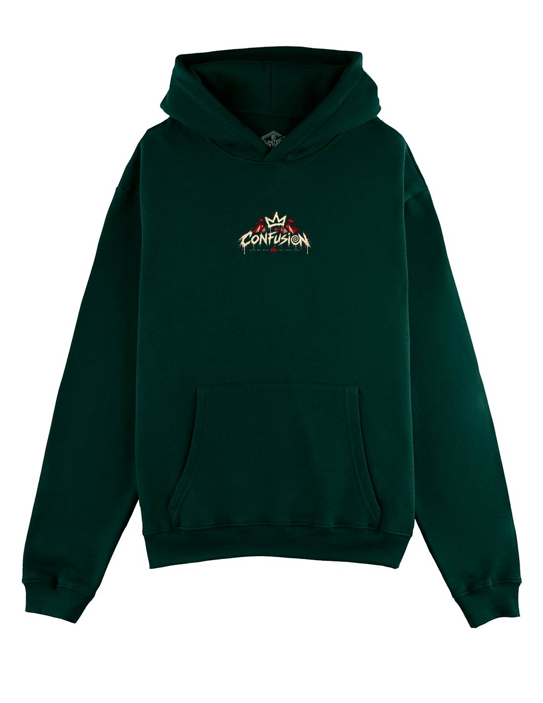 UNTRAINABLE VERDE BOTELLA HOODIE OVERSIZE