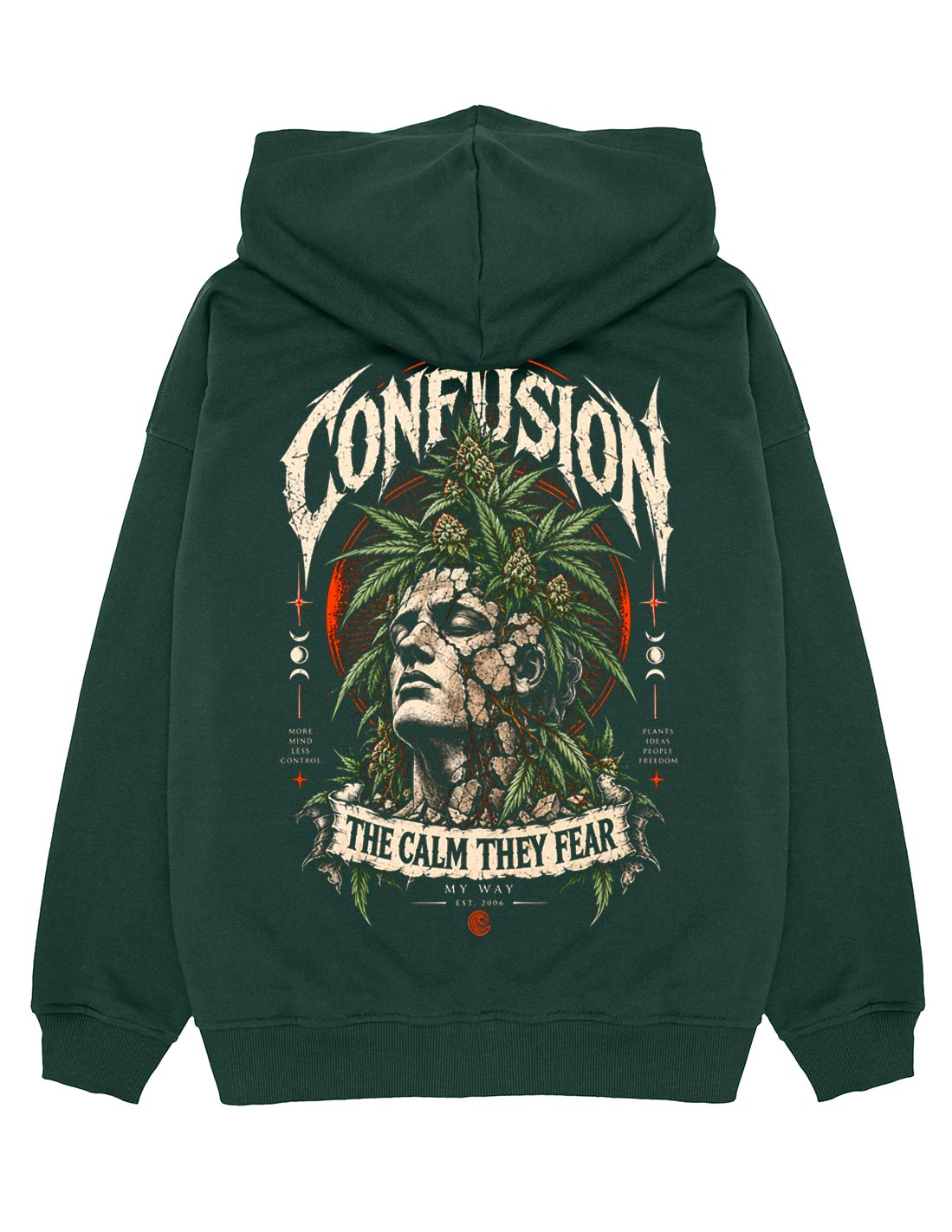 THE CALM VERDE BOTELLA ZIPPER OVERSIZE
