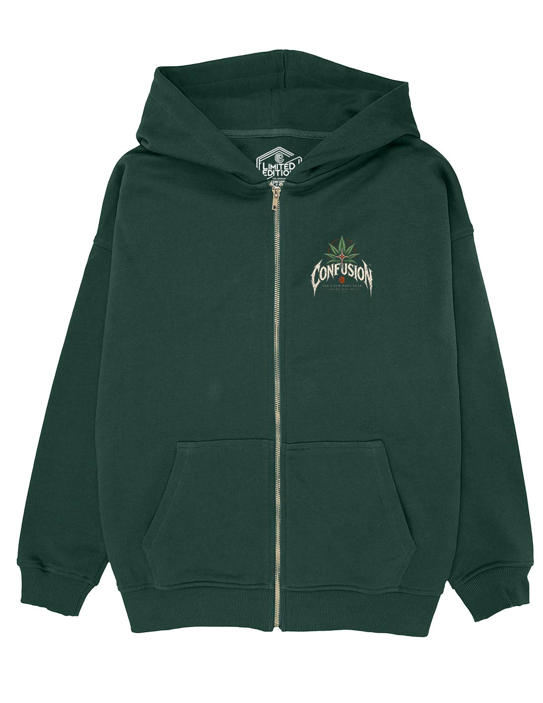 THE CALM VERDE BOTELLA ZIPPER OVERSIZE