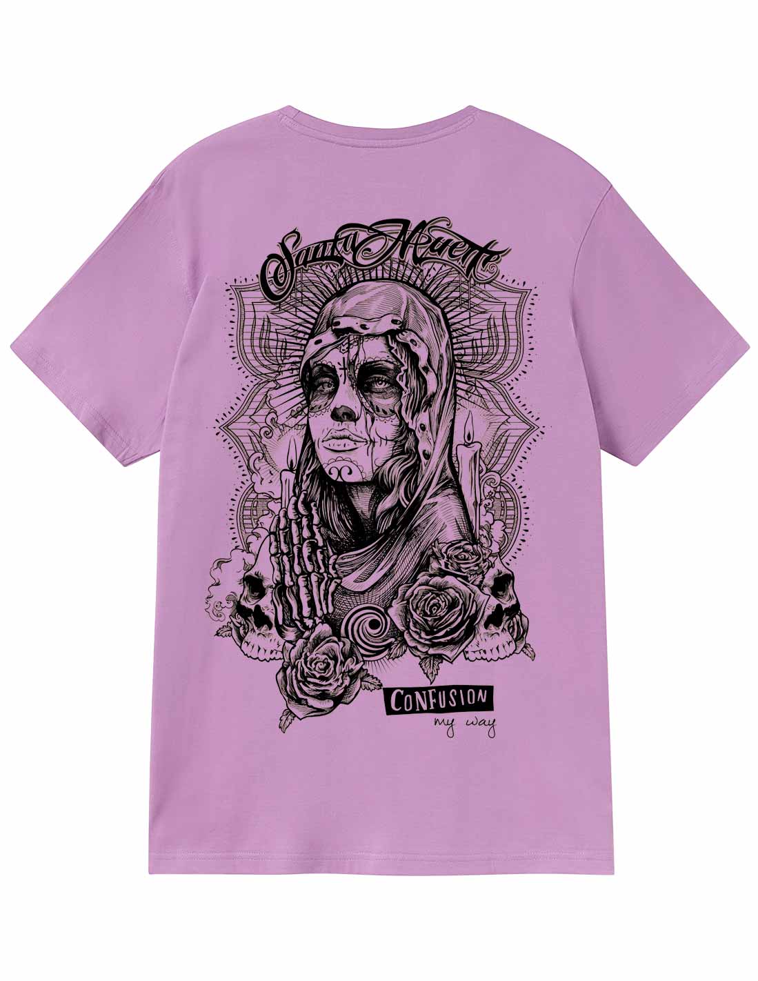 SANTA MUERTE VIOLET TSHIRT