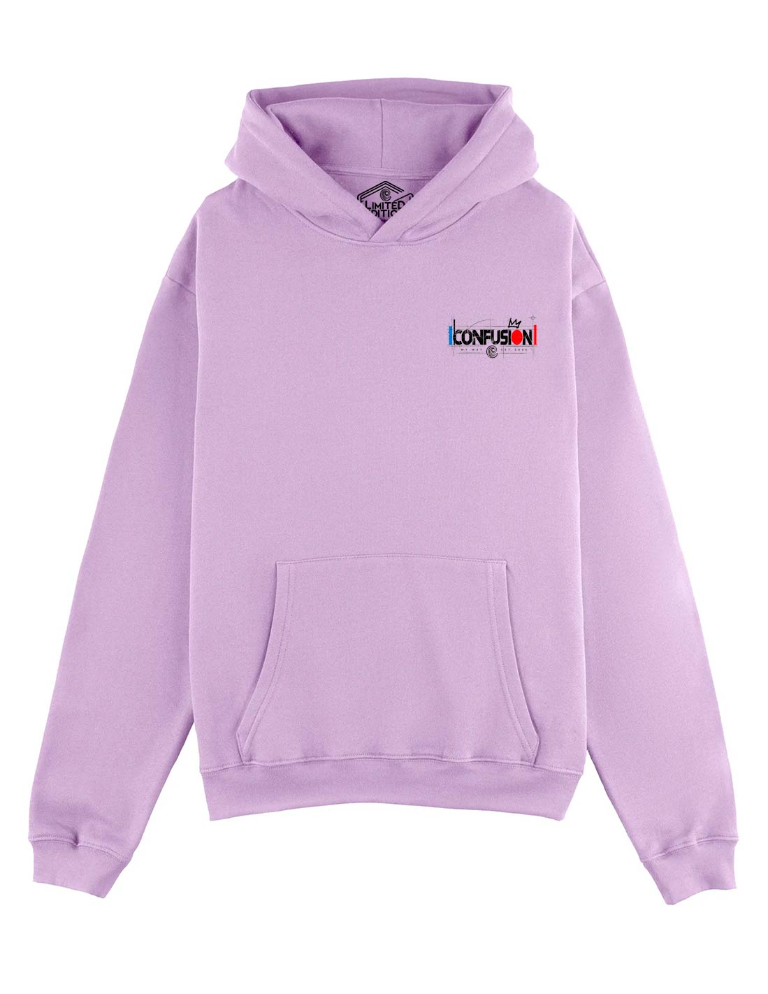 NO QUIERO VIOLET HOODIE OVERSIZE