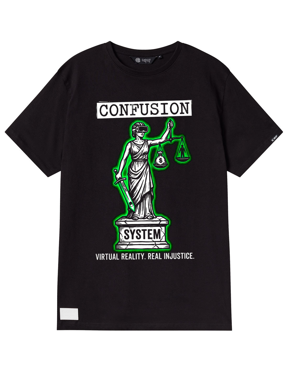 REAL INJUSTICE BLACK TEE