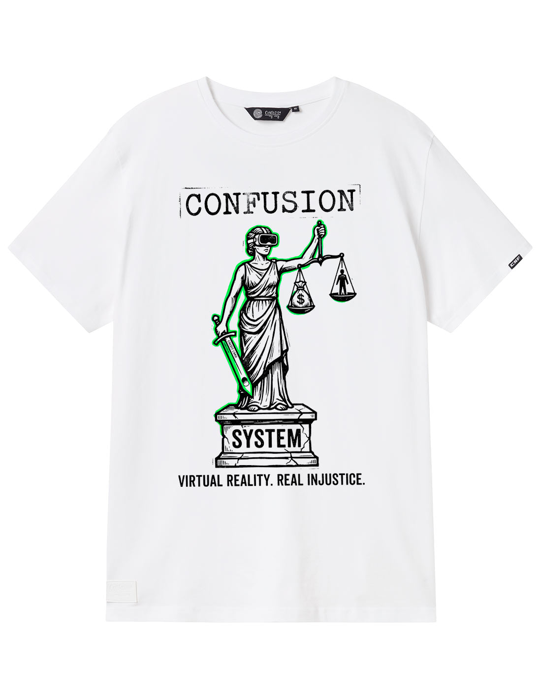 REAL INJUSTICE WHITE TSHIRT