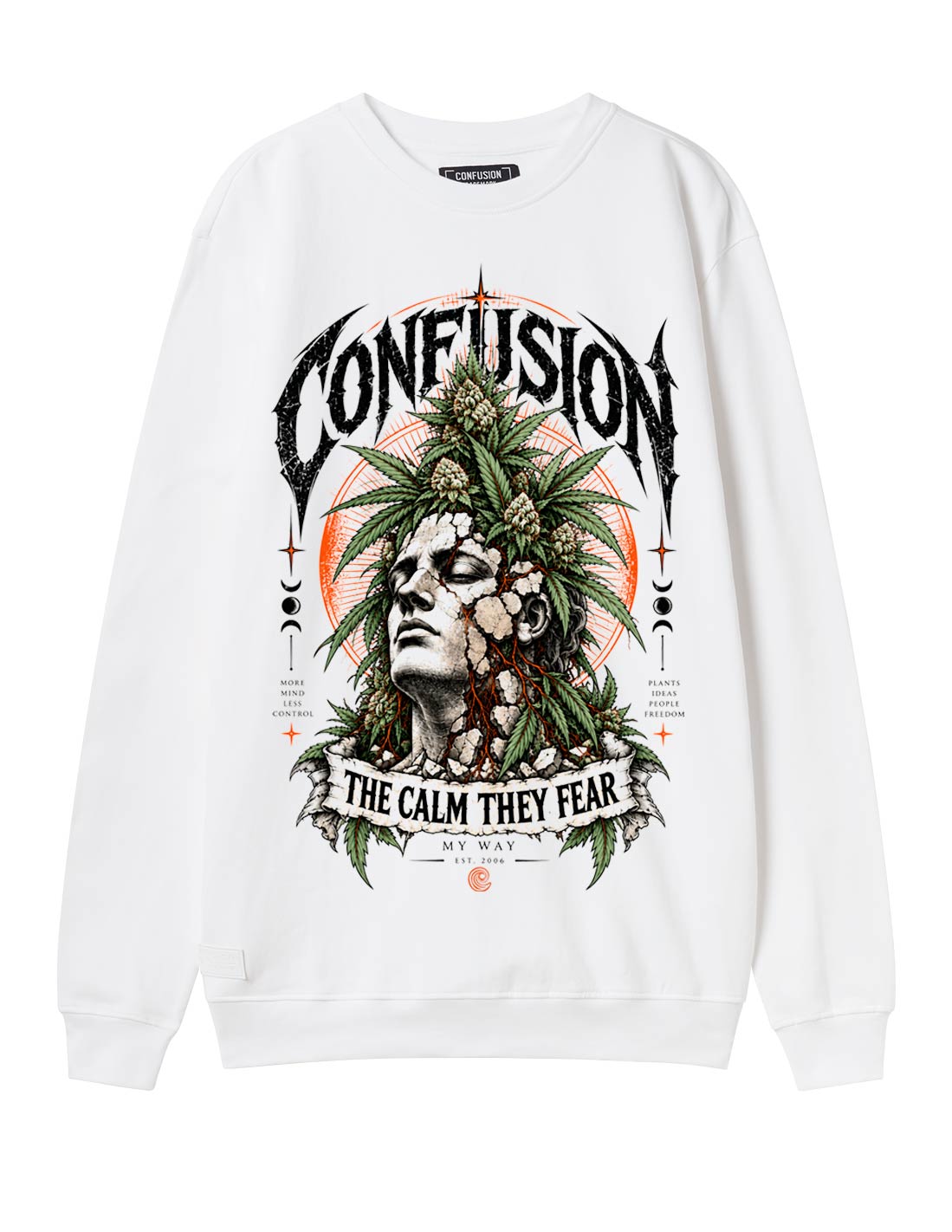 THE CALM WHITE CREWNECK