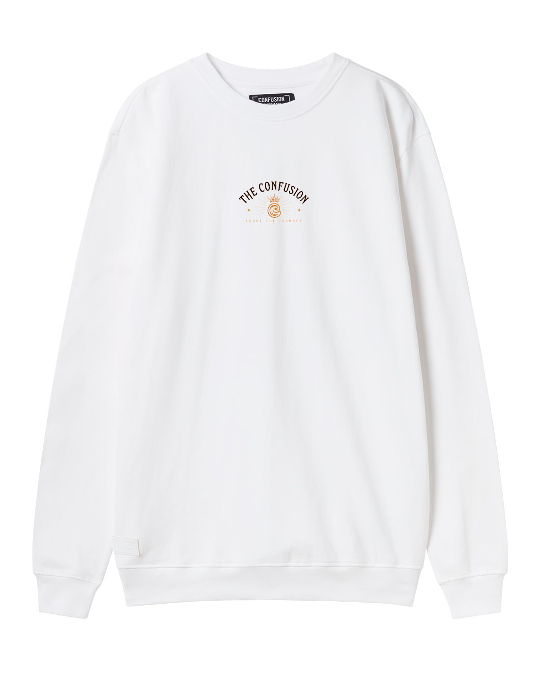 TRUST THE JOURNEY WHITE CREWNECK