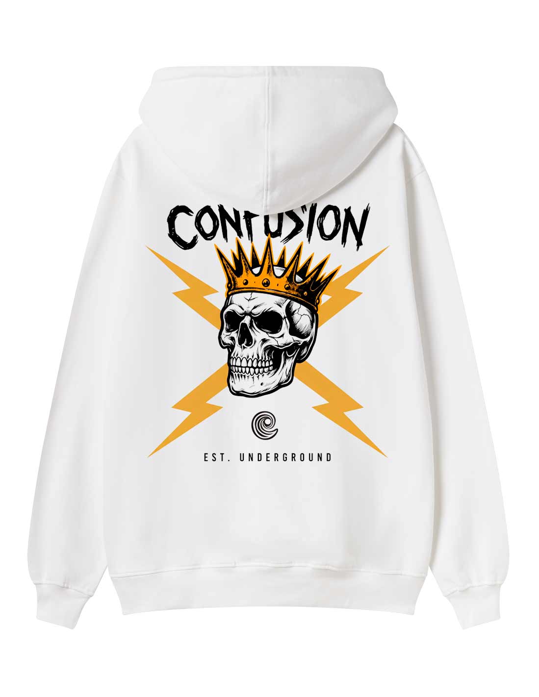 EST UNDERGROUND WHITE HOODIE