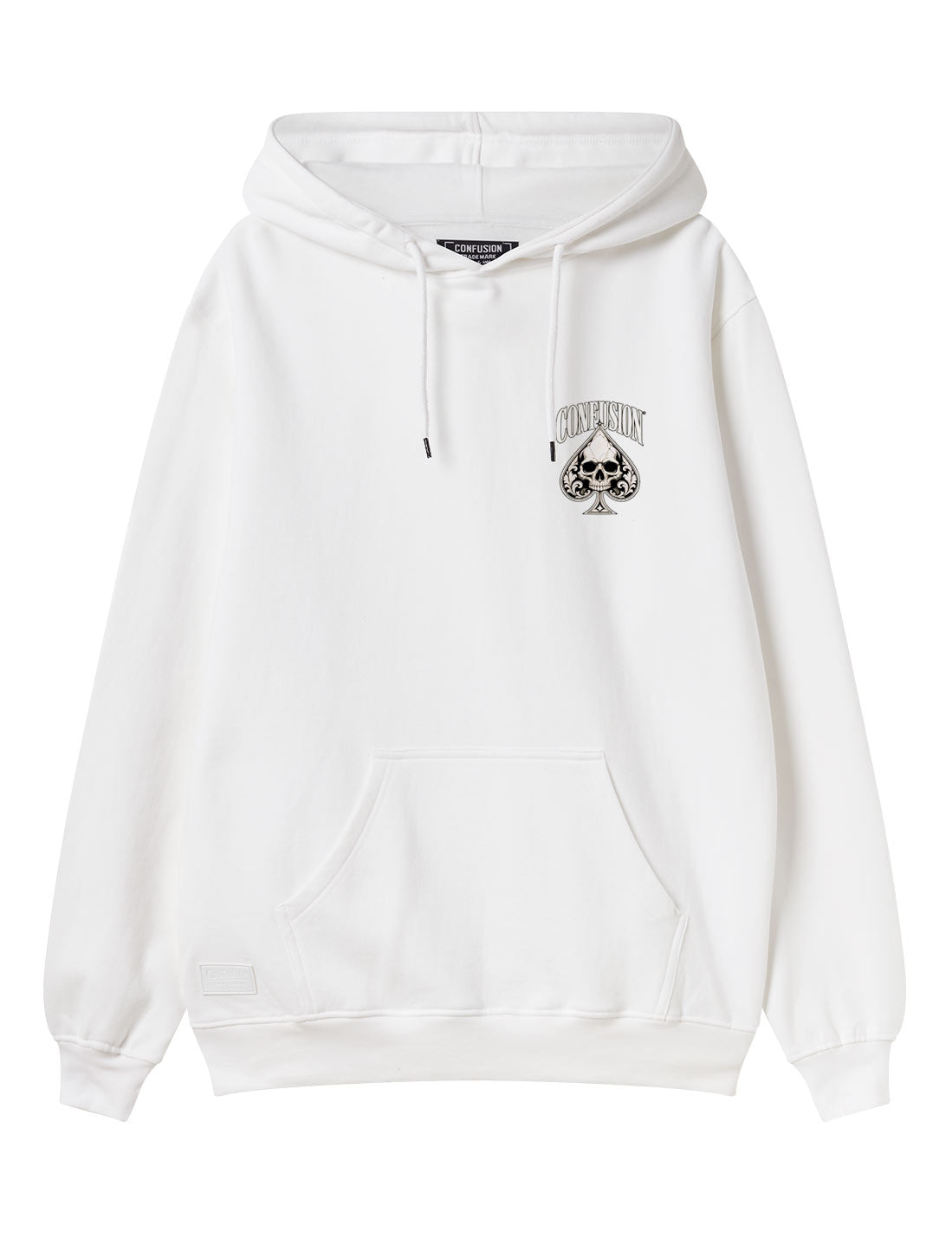 NO LUCK WHITE HOODIE