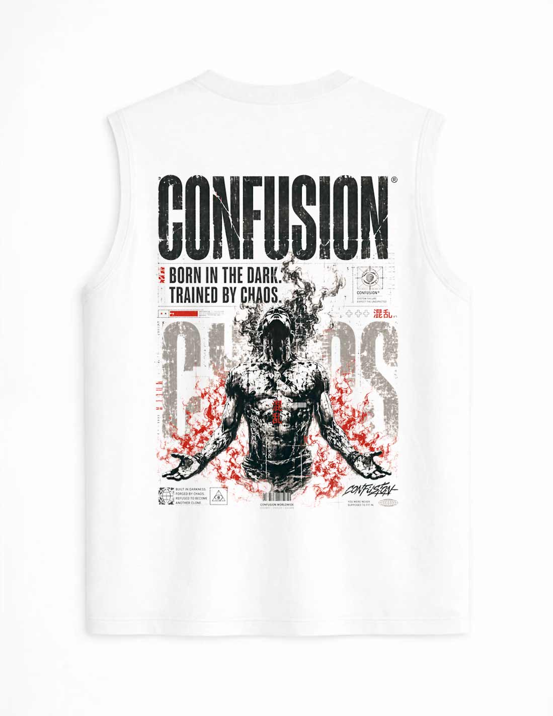 BORN IN THE DARK WHITE TANK