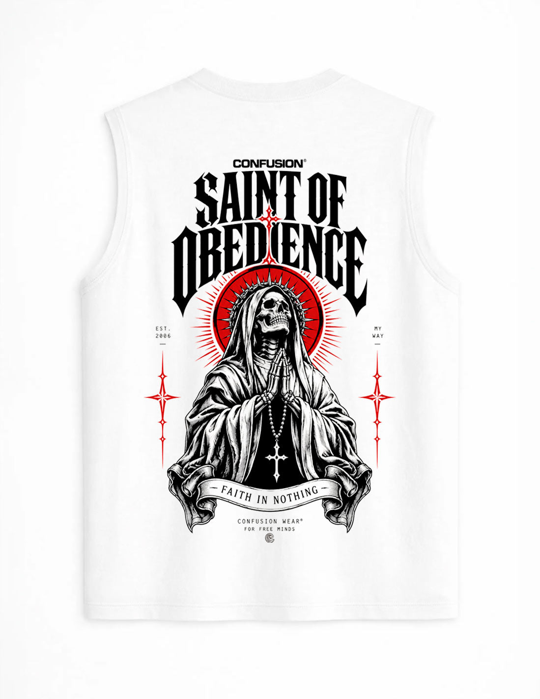 SAINT OF OBEDIENCE WHITE TANK
