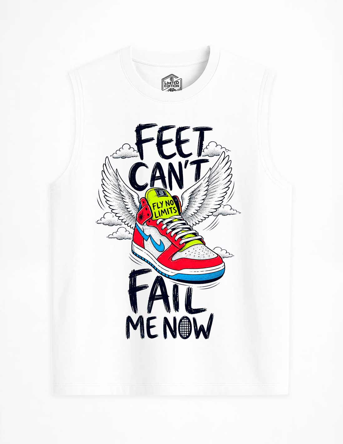 FLY NO LIMITS WHITE TANK