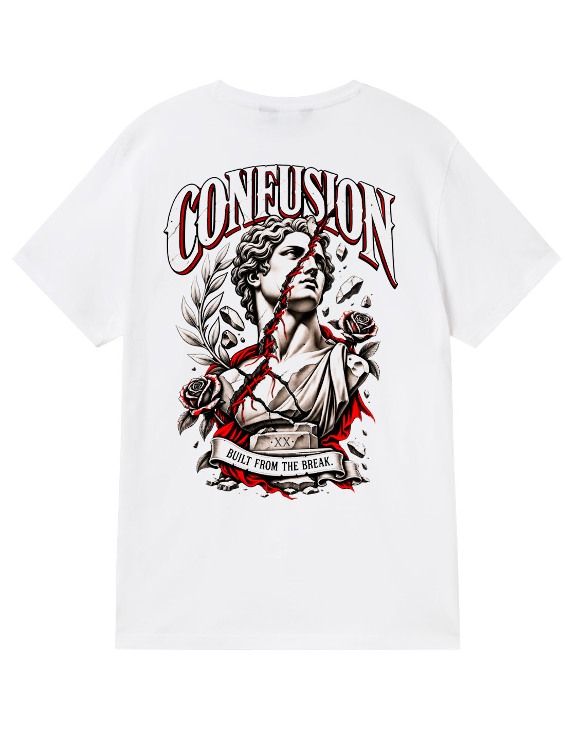 BUILD FROM THE BREAK WHITE TSHIRT
