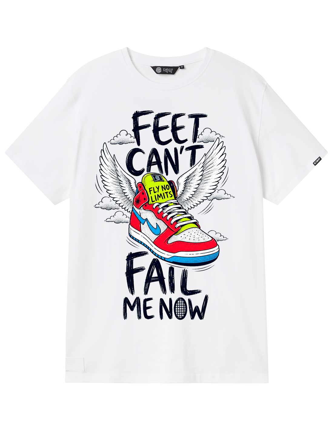 FLY NO LIMITS WHITE TSHIRT