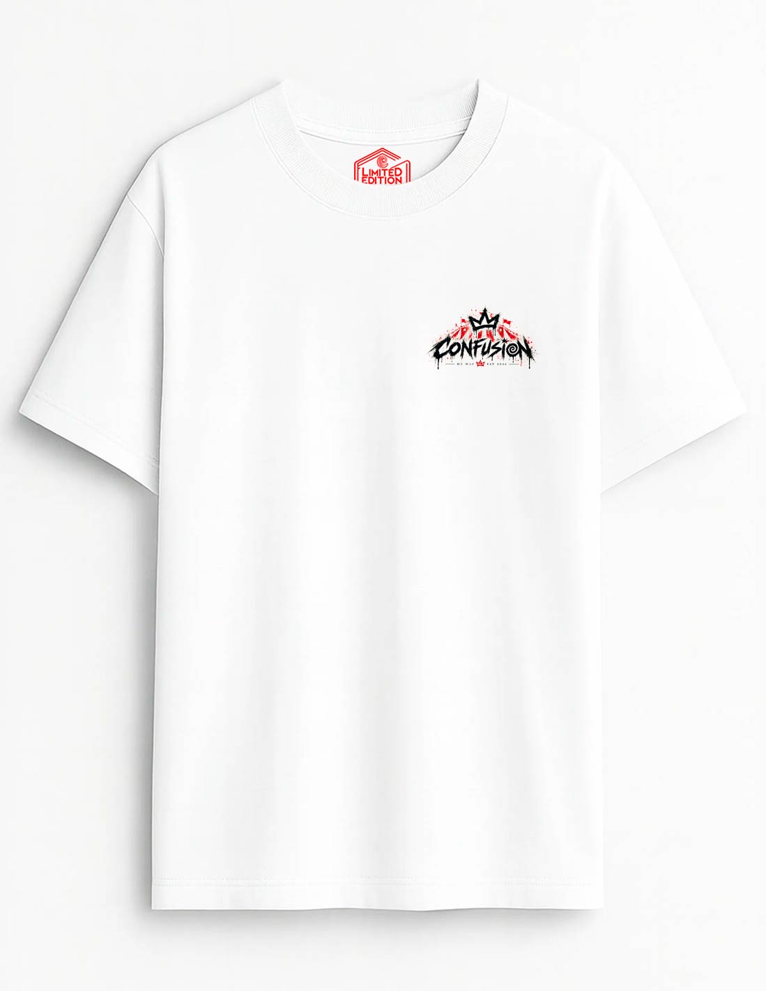 UNTRAINABLE WHITE TEE OVERSIZE