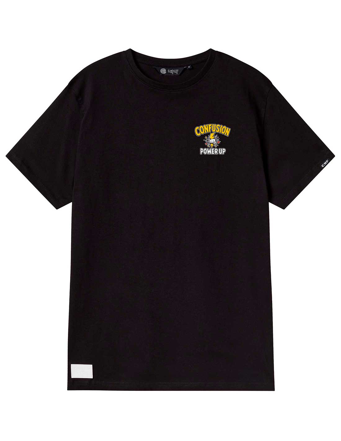POWER UP BLACK TEE