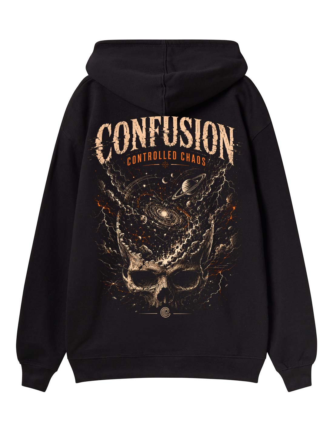 CONTROLLED CHAOS BLACK HOODIE