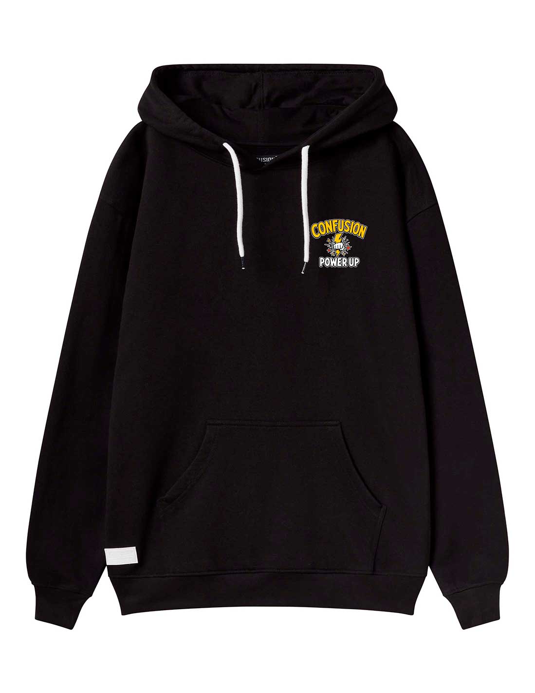 POWER UP BLACK HOODIE