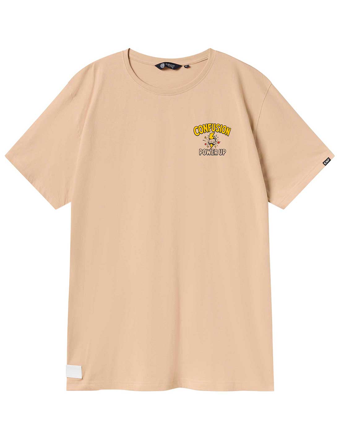 POWER UP CREAM TEE