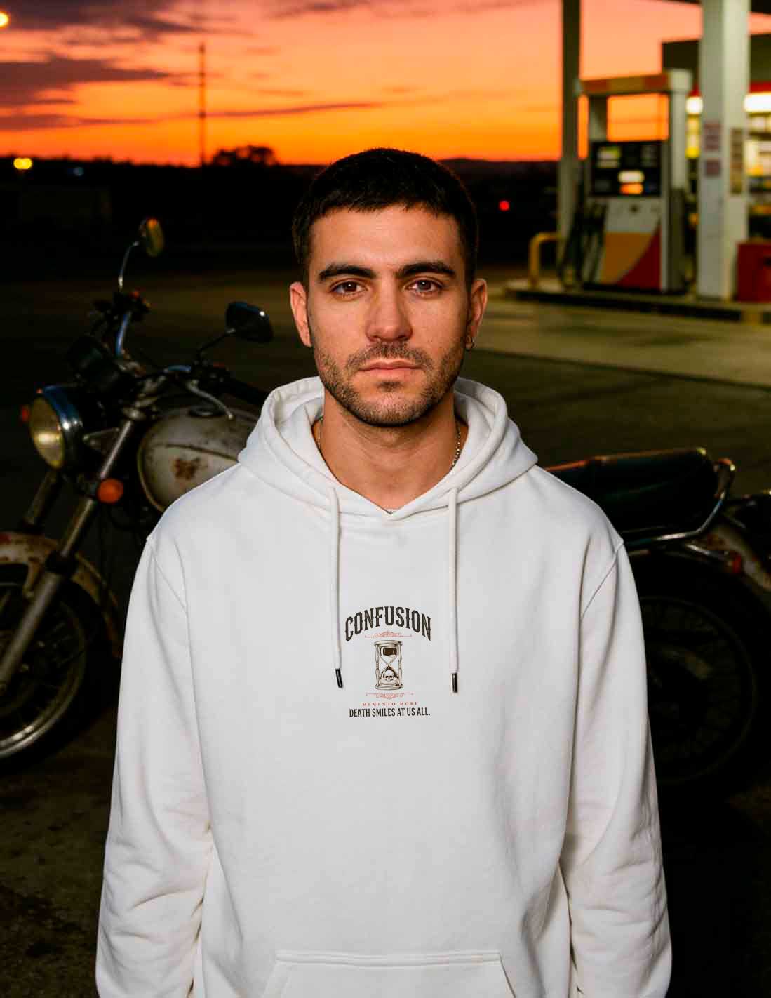 DEATH SMILE WHITE HOODIE