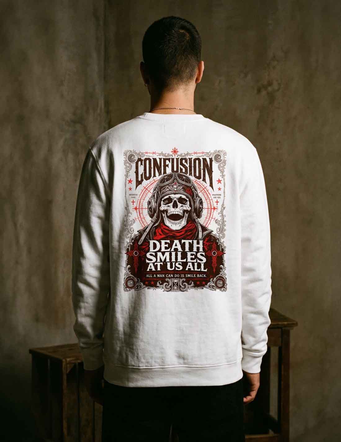 DEATH SMILE WHITE CREW