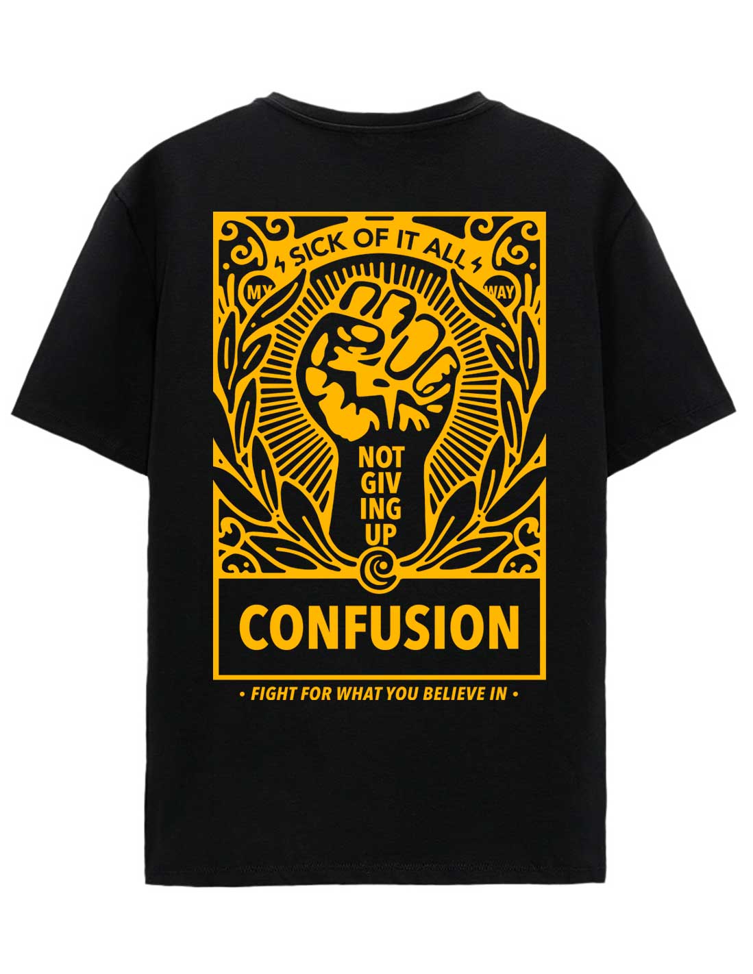 FIST GOLD BLACK (NEW) TSHIRT LIMITED EDITION