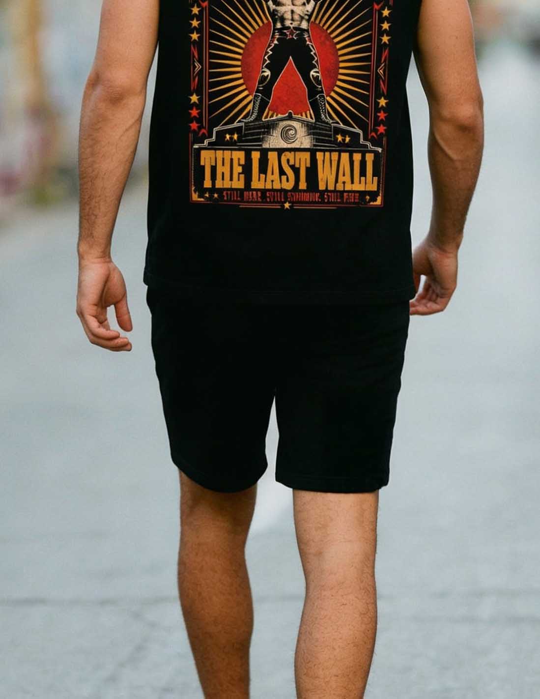 THE LAST WALL BLACK SHORT