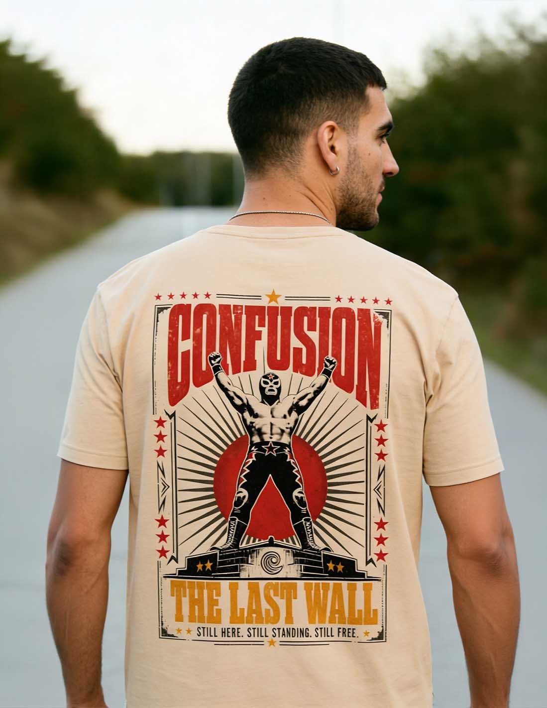 THE LAST WALL CREAM TEE