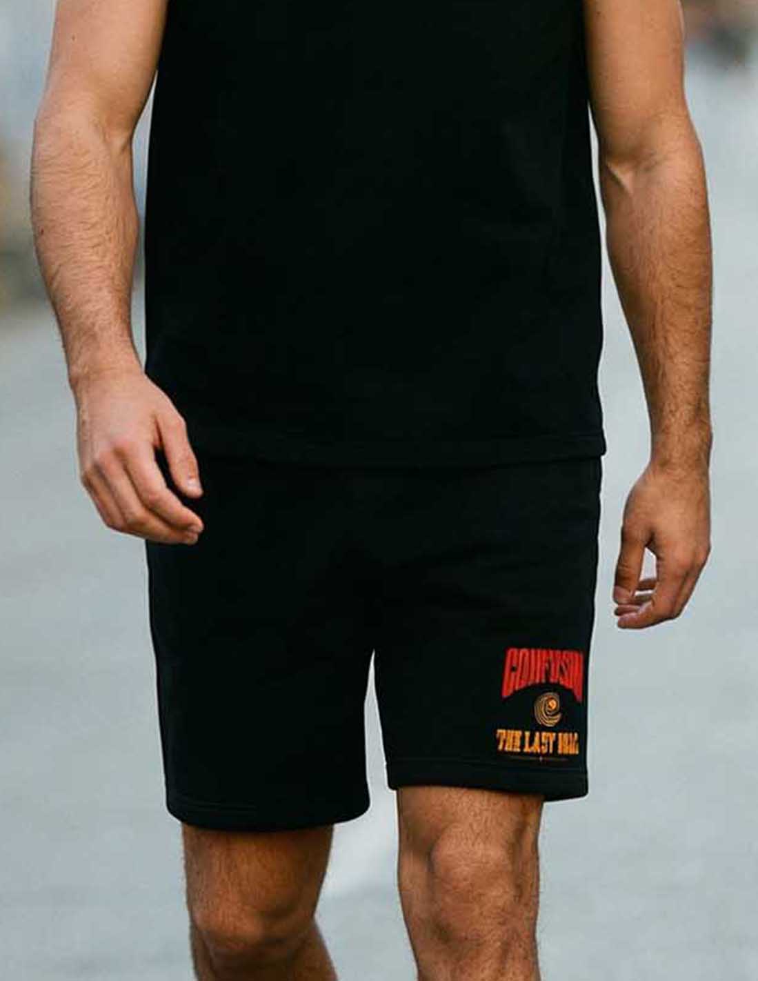 THE LAST WALL BLACK SHORT