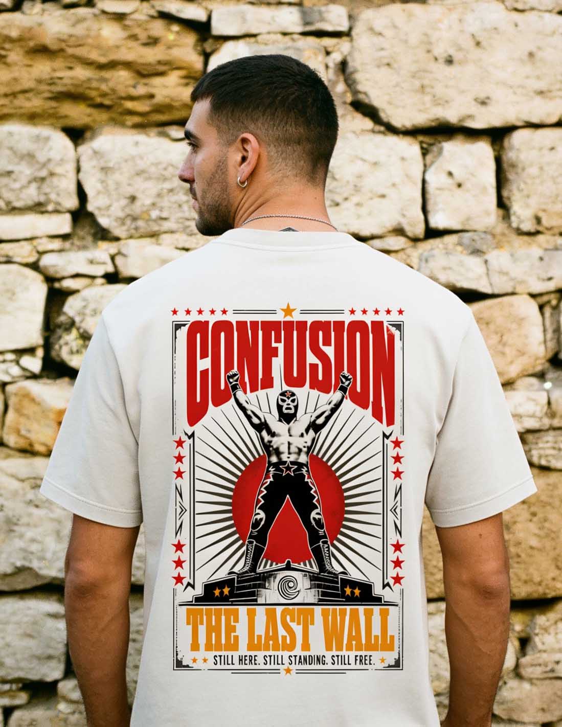 THE LAST WALL TEE COCOMILK OVERSIZE HARD LAVADO PIEDRA