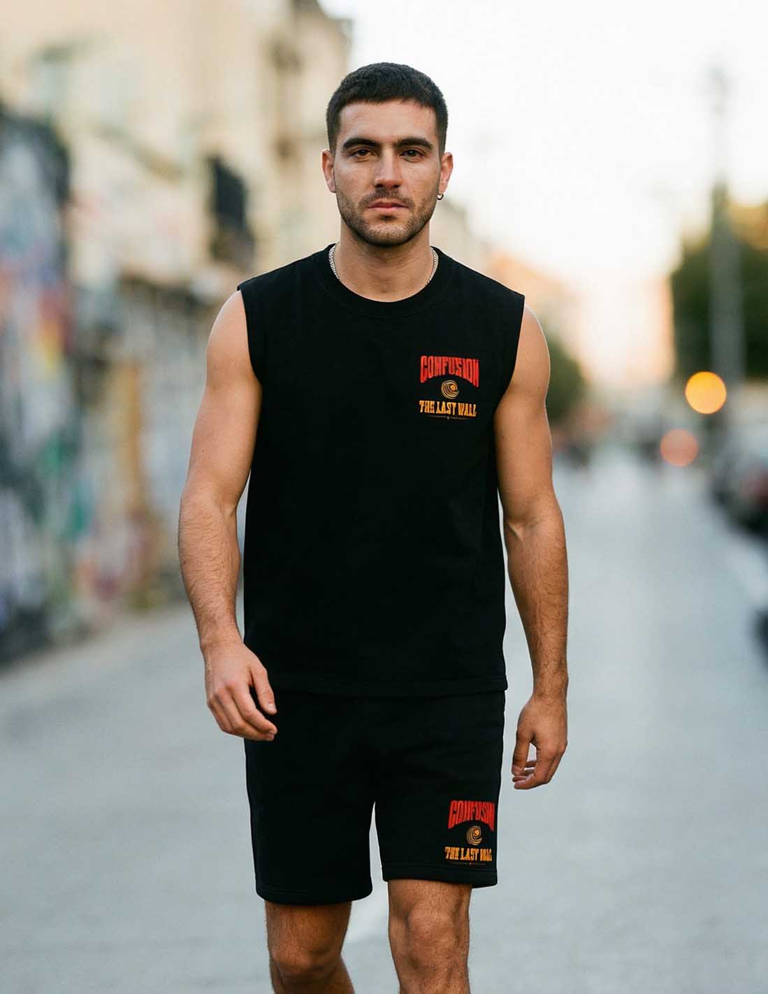 THE LAST WALL TANK BLACK OVERSIZE HARD