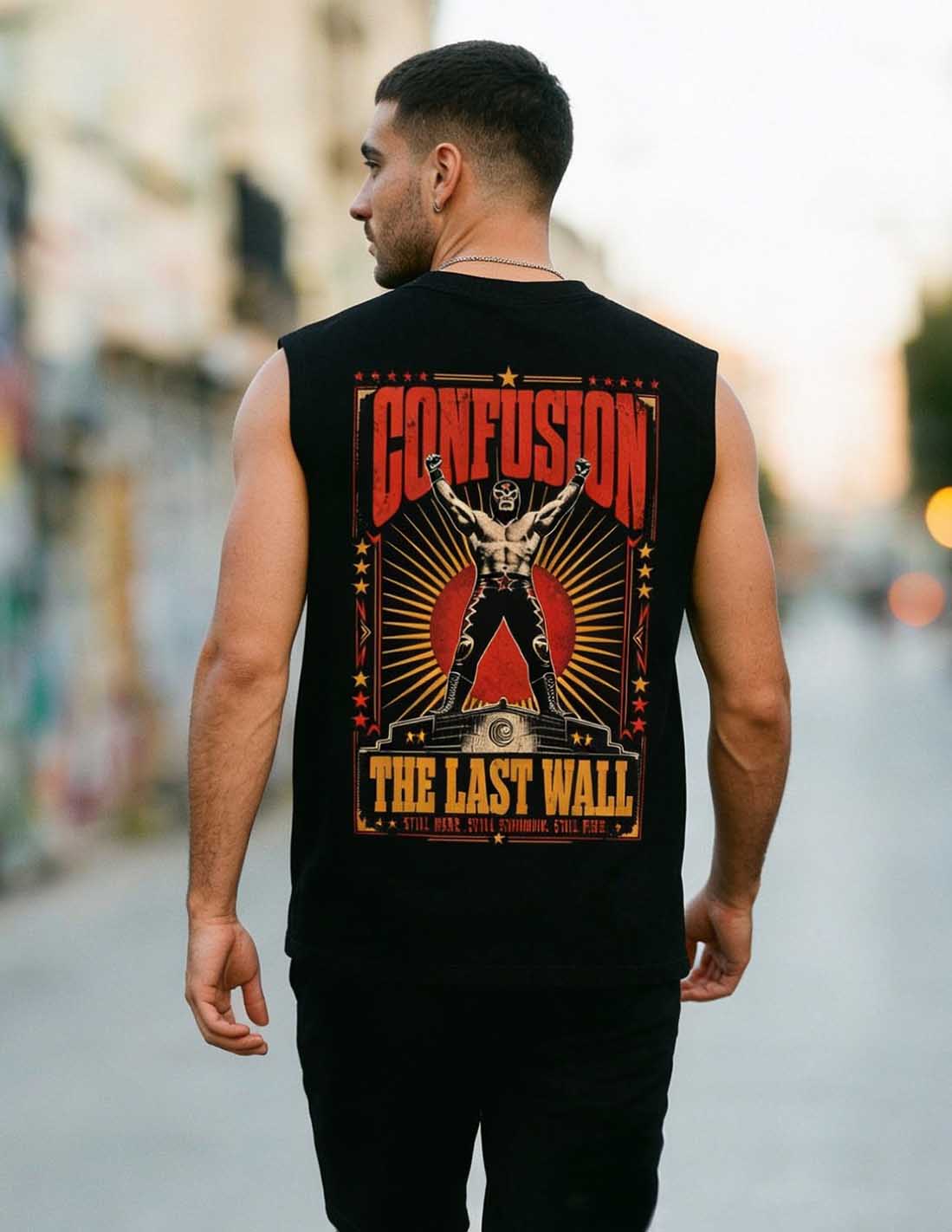 THE LAST WALL TANK BLACK OVERSIZE HARD