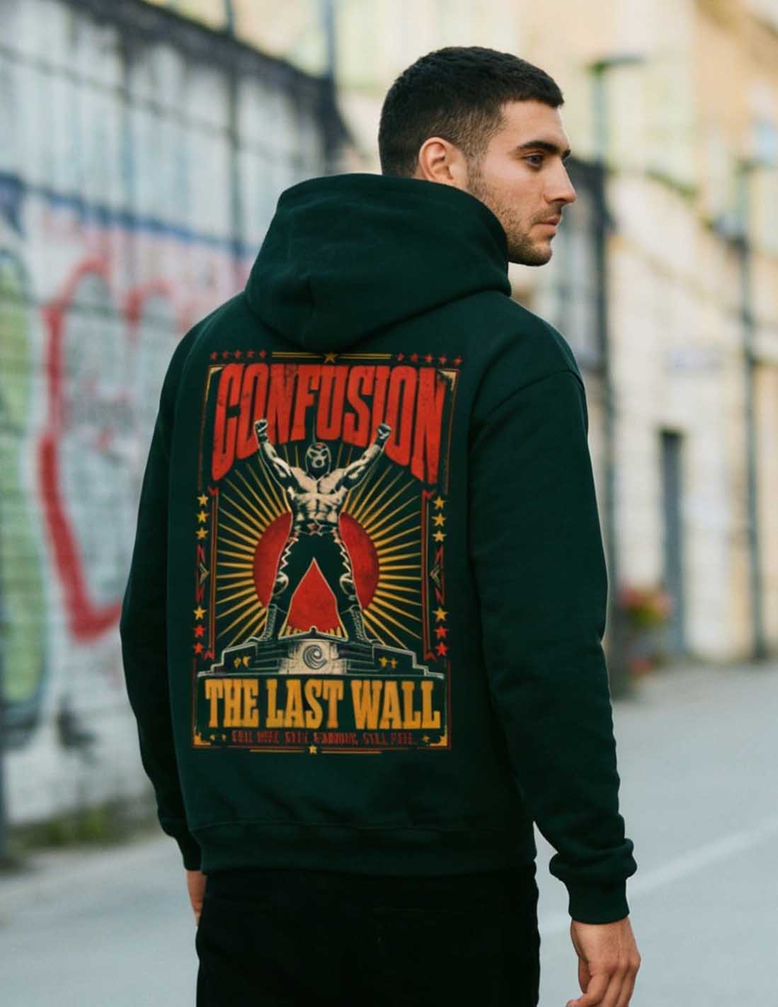 THE LAST WALL VERDE BOTELLA HOODIE